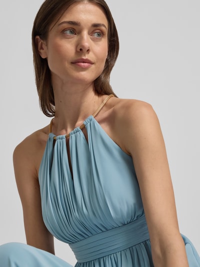 Jake*s Cocktail Avondjurk van chiffon met cut-out Aquablauw - 3