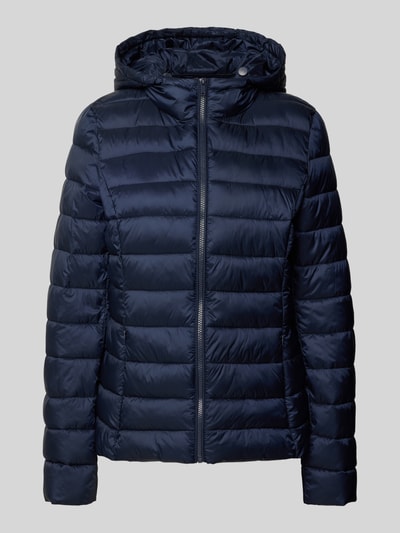 Jake*s Casual Steppjacke mit Kapuze Dunkelblau 2