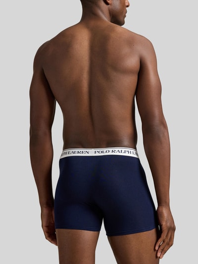 Polo Ralph Lauren Underwear Obcisłe bokserki z mieszanka bawełny w zestaw 3 szt. Granatowy 4
