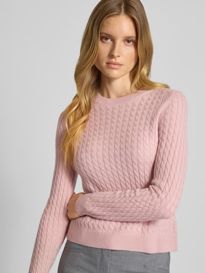 Christian Berg Woman Strickpullover aus reinem Kaschmir Hellrosa 3