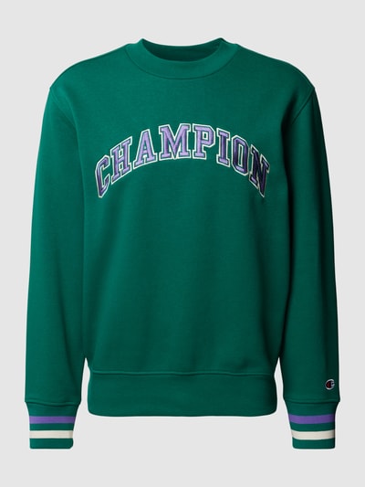 CHAMPION Sweatshirt mit Kontraststreifen Gruen 2