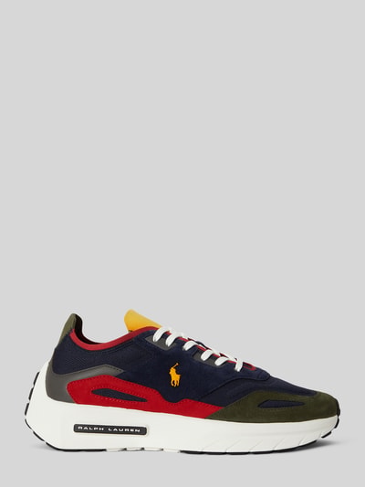 Polo Ralph Lauren Sneaker Low mit Plateauprofil aus Rindsnappa Dunkelblau 2