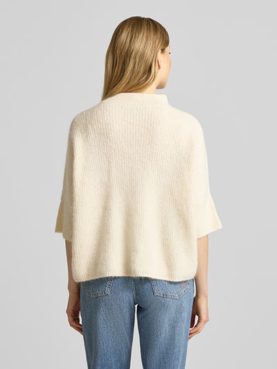 Someday Strickpullover aus Alpaka-Mix mit Stehkragen Modell 'Talene' Offwhite 5