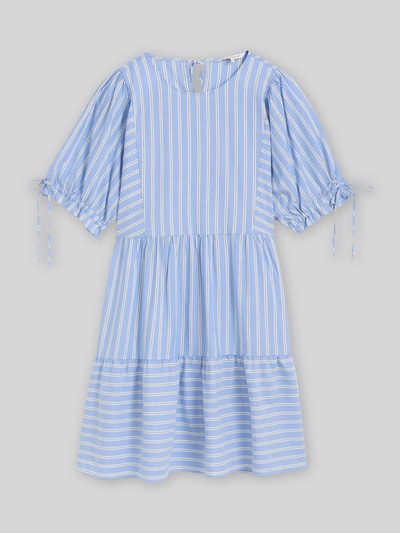 Tom Tailor Denim Jurk van katoenmix met paillettendetails Blauw - 2