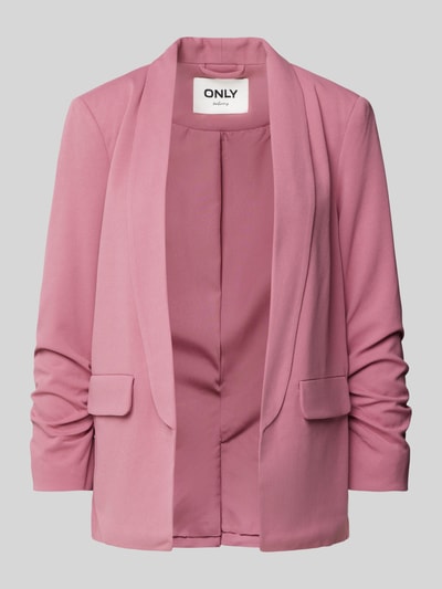 Only Regular Fit Blazer mit gerafften 3/4-Ärmeln Modell 'LEVI LIFE' Pink 1