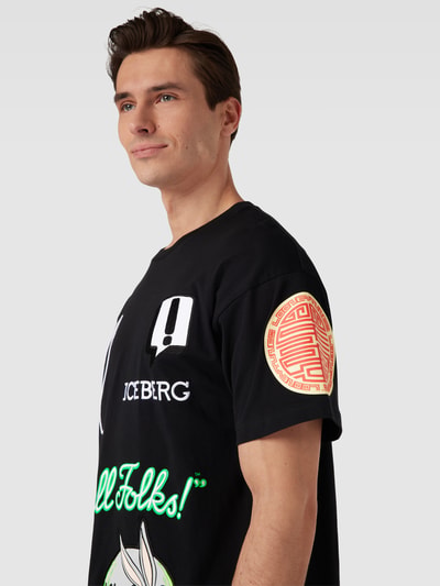 Iceberg T-Shirt mit Applikationen Black 3