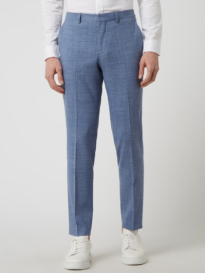 Selected Homme Slim fit pantalon met wol, model 'Oasis' Blauw - 4