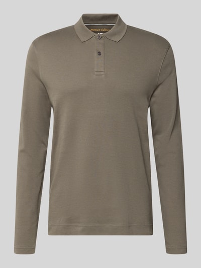 Christian Berg Men Regular Fit Poloshirt aus reiner Baumwolle Metallic Gruen 1
