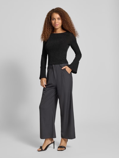 Noisy May Longsleeve mit Rundhalsausschnitt Modell 'GILLY' Black 1