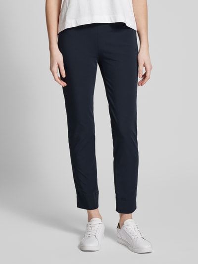 SEDUCTIVE Skinny fit stoffen broek met verkort model, model 'SABRINA' Marineblauw - 4