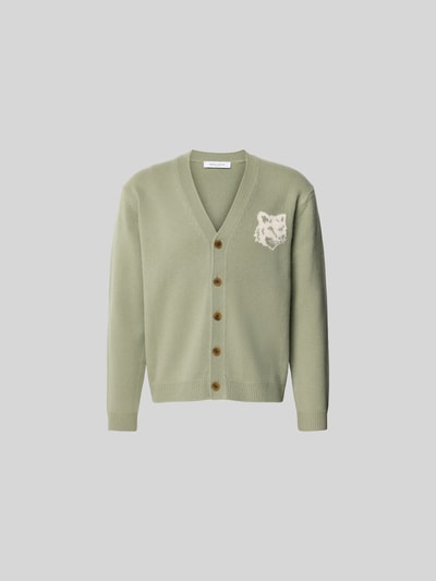 MAISON KITSUNÉ Vest met knoopsluiting Olijfgroen - 2