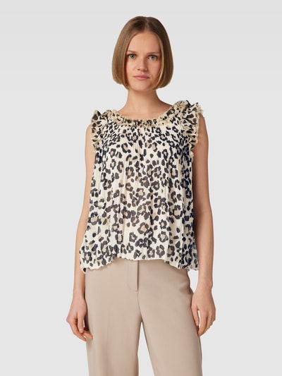Marc Cain Blusentop mit Rüschen Black 4