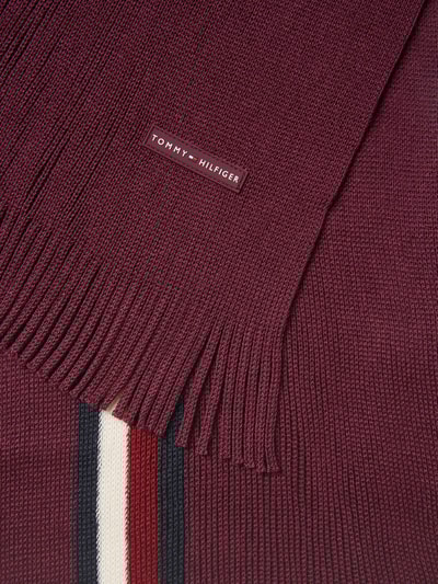 Tommy Hilfiger Sjaal van een wolmix  Bordeaux - 2