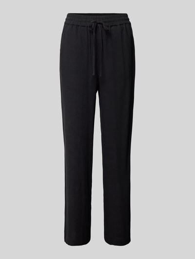 Selected Femme Spodnie o kroju regular fit z elastycznym pasem model ‘VIVA-GULIA’ Czarny 2