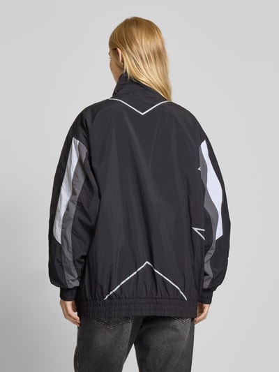 Karo Kauer Trainingsjacke mit Label-Print Black 5