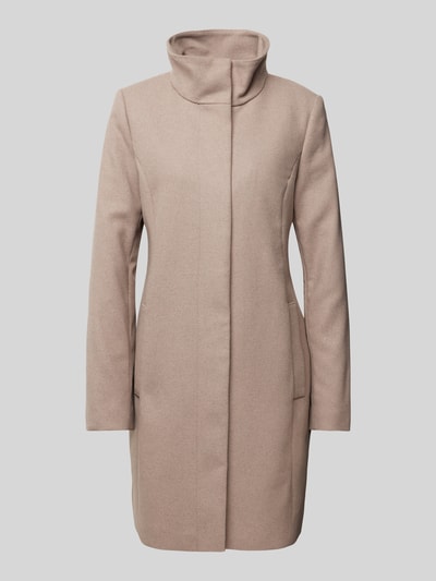 Christian Berg Woman Selection Jas met opstaande kraag Taupe - 2