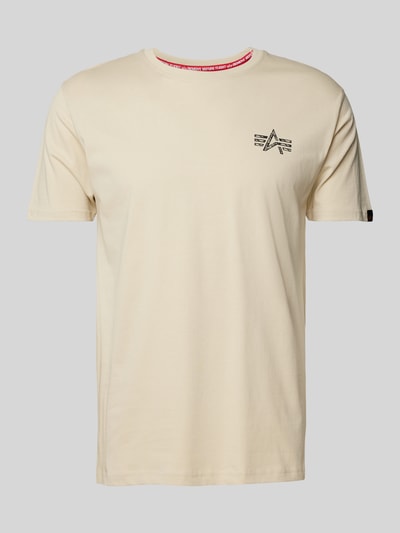 Alpha Industries T-shirt met logoprint Offwhite - 2