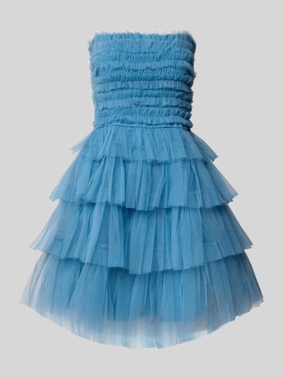 LACE & BEADS Cocktailjurk in laagjeslook Bleu - 2