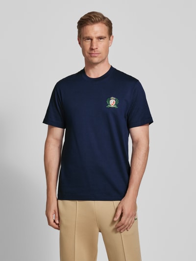 Lacoste Regular Fit T-Shirt aus reiner Baumwolle Blau 4