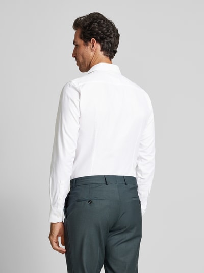 BOSS Slim fit zakelijk overhemd met kentkraag, model 'Hank' Wit - 5