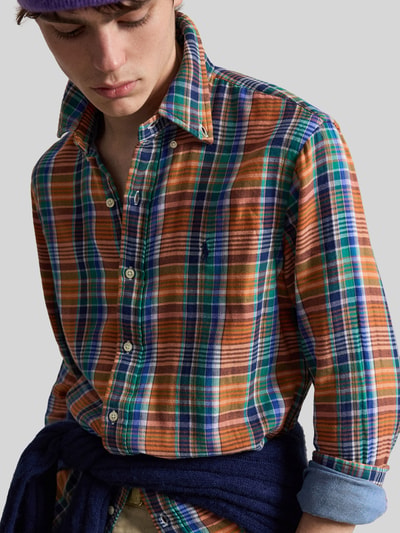 Polo Ralph Lauren Regular Fit Freizeithemd mit Logo-Stitching Gruen 3