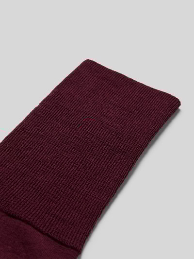 Falke Kousen met comfortband, model 'Airport' Bordeaux - 2