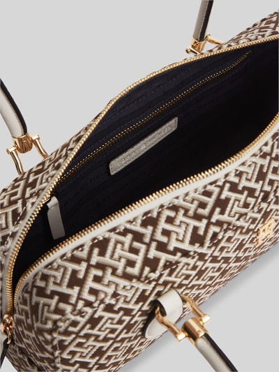 Tommy Hilfiger Henkeltasche mit Logo-Muster Modell 'TH GRACE SHOULDER BAG' Bordeaux 5