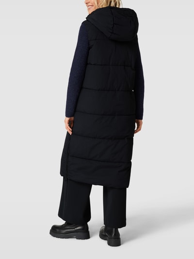 Jake*s Casual Kamizelka pikowana o kroju oversized z kapturem Czarny 5