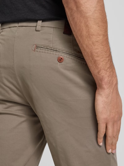 Mmx Regular fit chino met steekzakken, model 'LUPUS' Middenbruin - 3