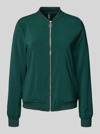 Vero Moda Regular fit blouson met ritssluiting, model 'COCO' Flessengroen - 2