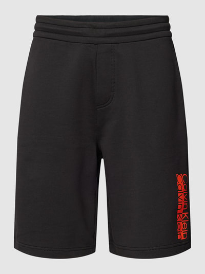 CK Calvin Klein Sweatshorts mit Label-Print Black 2