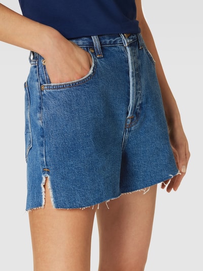 7 For All Mankind Jeansshorts im 5-Pocket-Design Modell 'RUBY' Blau 3