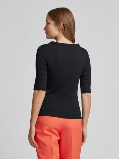 Marc Cain T-shirt met boothals Zwart - 5