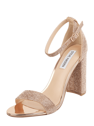 Steve Madden Sandalen met strass-steentjes, model 'Carrson' Roségoud - 1