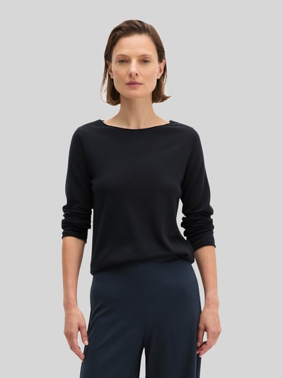 Marc O'Polo Regular Fit Pullover aus reiner Schurwolle Marine 4