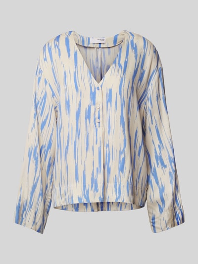 Selected Femme Bluzka o kroju regular fit z wiskozy z dekoltem w serek model ‘BAELA’ Złamany biały 2