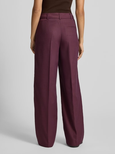 Christian Berg Woman Selection Stoffhose mit französischen Eingrifftaschen Pflaume 5