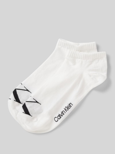 Calvin Klein Jeans Socken mit Label-Schriftzug im 2er-Pack Weiss 1