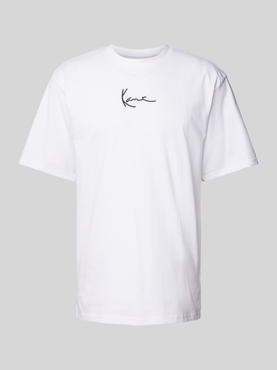 Karl Kani T-Shirt mit Label-Stitching Weiss 2