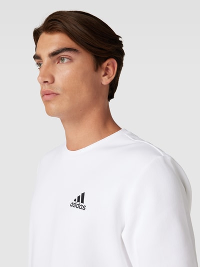 ADIDAS SPORTSWEAR Sweatshirt mit Logo-Stitching Modell 'FEEL COZY' Weiss 3