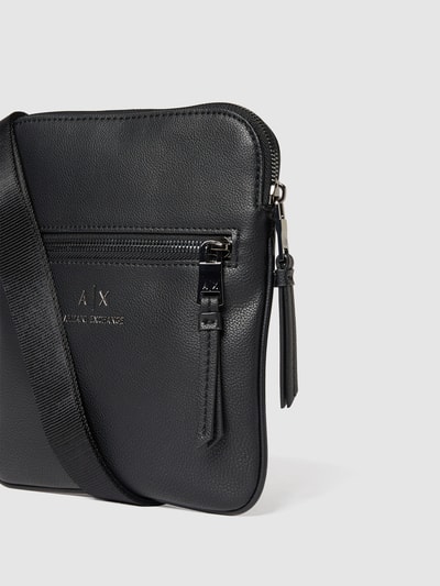 ARMANI EXCHANGE Crossbodytas met label in reliëf Zwart - 3