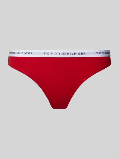TOMMY HILFIGER String van katoenmix Rood - 1