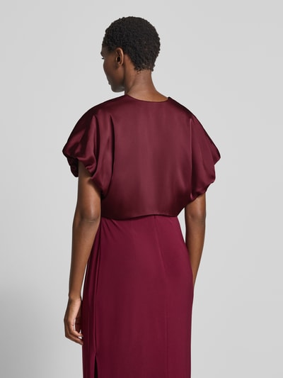 V.M. Bolero met design met korte mouwen Bordeaux - 5