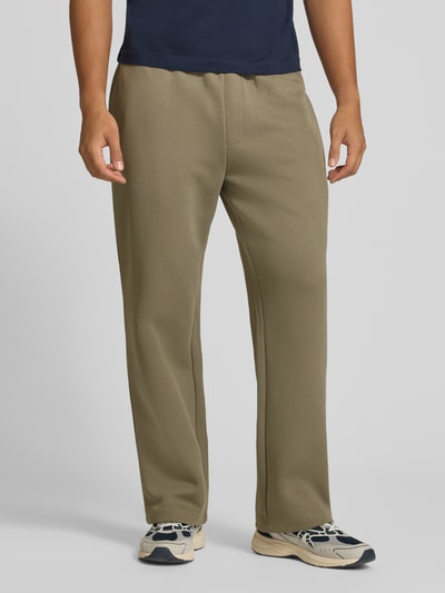 JACK & JONES Straight Fit Sweatpants mit elastischem Bund Hellgruen 4