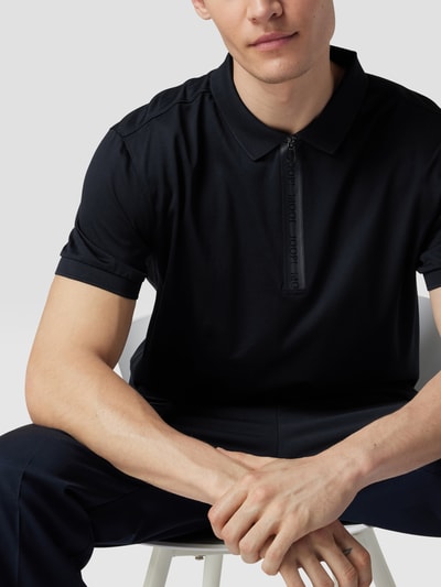 JOOP! Collection Kurzärmeliges Poloshirt mit Reißverschluss Black 3