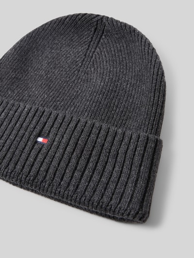 Tommy Hilfiger Muts van een mix van katoen en kasjmier  Antraciet - 2
