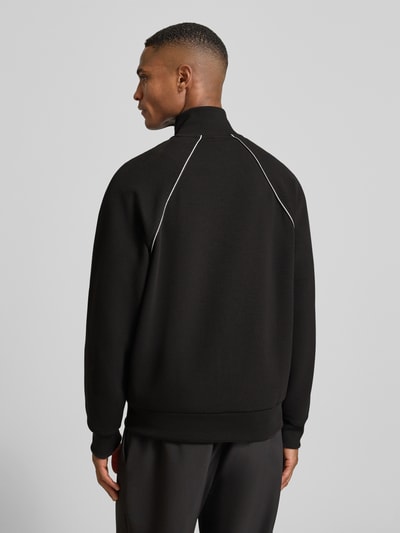 BOSS Green Regular fit sweatjack van katoenmix Zwart - 5