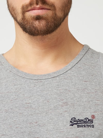 Superdry Tanktop aus Organic Cotton  Mittelgrau Melange 3