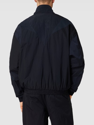BOSS Orange Sweatjacke mit Label-Stitching Modell 'Zelon' Marineblau 5