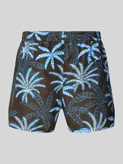 PAUL SMITH Badehose mit Label-Detail Modell 'PALMS' Black 3